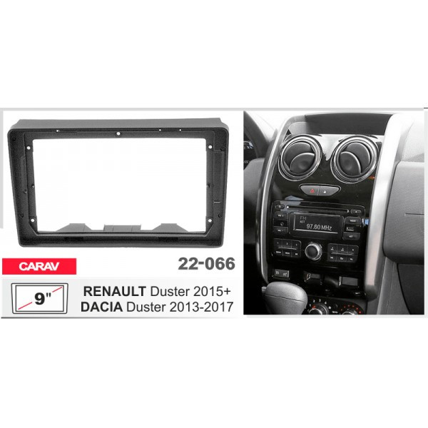 Рамка перехідна Renault Duster 2015-2017 9" DriveX (22-066)