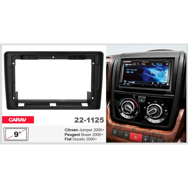 Рамка перехідна Peugeot Boxer 2006-2024 9" DriveX (22-1125), фото 1