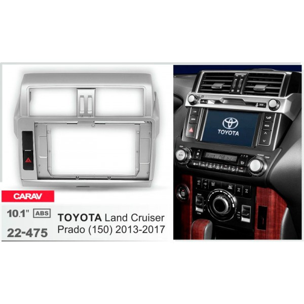 Рамка перехідна Toyota Land Cruiser Prado 2013-2017 10.1" DriveX (22-475), фото 1