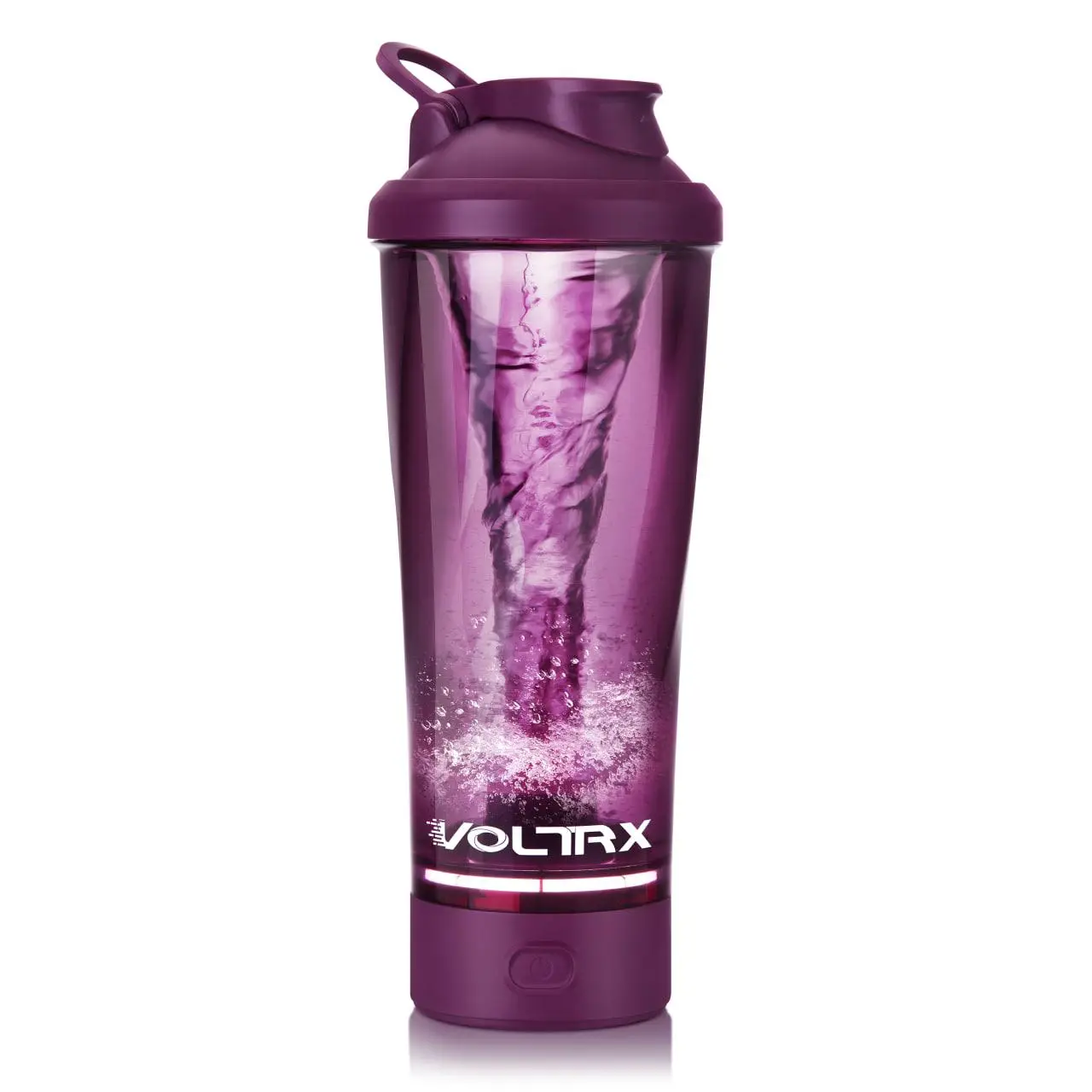 Шейкер електричний VOLTRX VortexBoost Tritan Purple 600 ml фіолетовий / Спортивний шейкер / Міксер спортивний, фото 1
