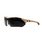 Захисні окуляри Oakley тактичні койот з поляризацією 5 лінз One size+, фото 3