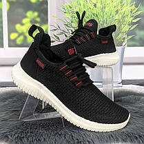 Кросівки жіночі Progress чорні на білій підошві текстильні сітка 4841, фото 3