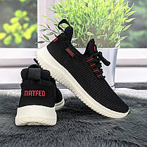 Кросівки жіночі Progress чорні на білій підошві текстильні сітка 4841, фото 5