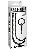 Набір чорних уретральних катетерів NMC Knot Knot XL із силікону з намистинами, XL, фото 5