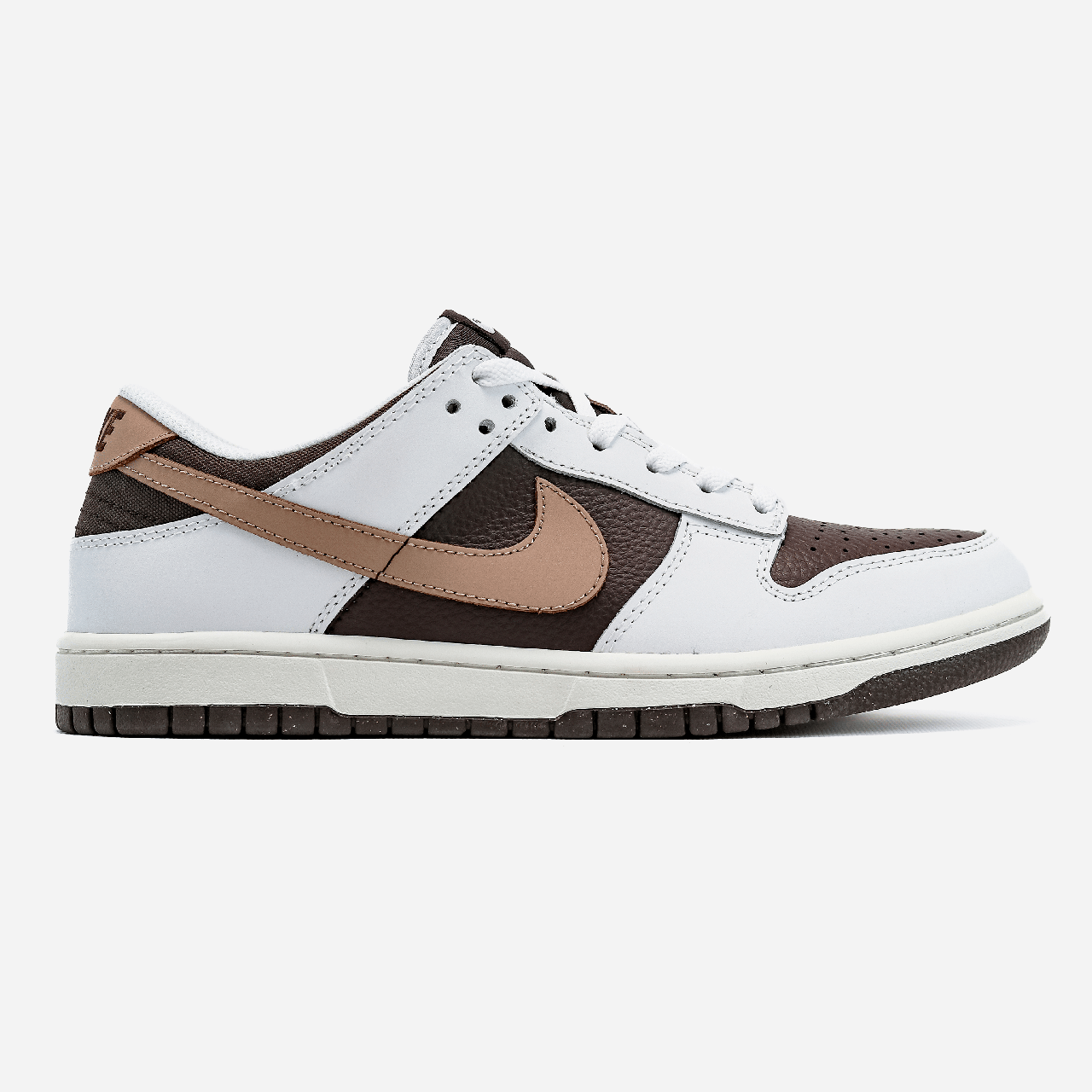 Nike Dunk Low 'Summit White Baroque Brown' Original Box, фото 1