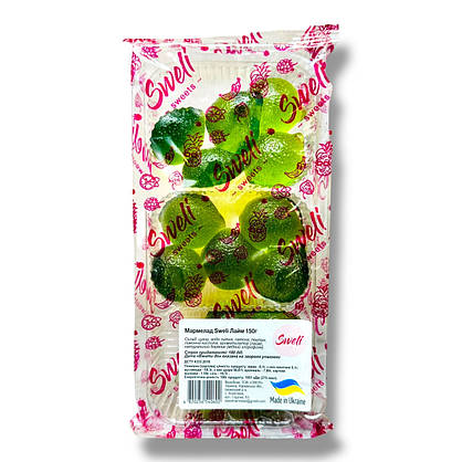 Мармелад натуральний Sweli sweets Лайм 150 грамів, фото 4