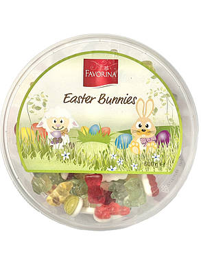 Желейні цукерки Favorina Easter Bunnies 600 г Німеччина, фото 3