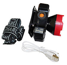 Налобний ліхтар LED HL5 1W 6500K 4H 100L bat: 3.7V 1.2A IP54 Red/Black Ny95001235