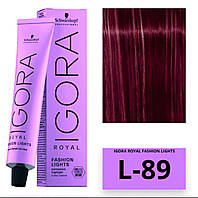 Фарба для волосся Igora Royal Fashion Lights L-89 червоно-фіолетовий 60 мл