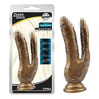 Золотистий подвійний дилдо для мастурбації Ivana Havesex Ivana Havesex