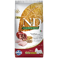 Низькозерновий сухий корм Farmina N&D для собак дрібних порід курка з гранатом 7 кг