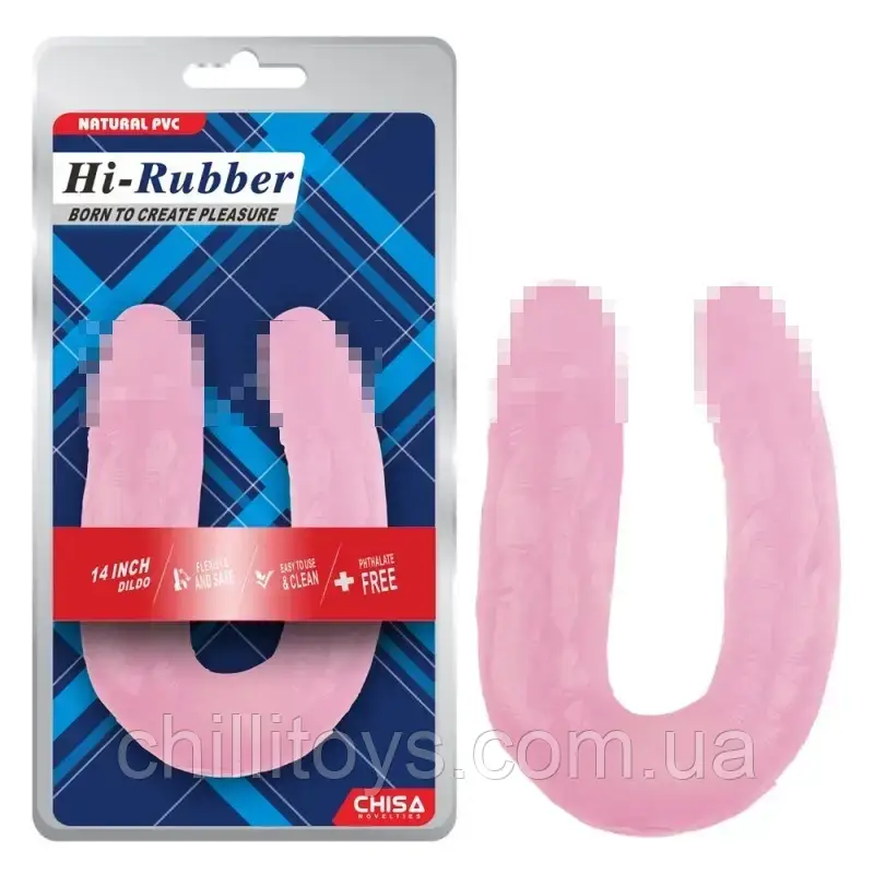 Рожевий подвійний фалоімітатор 14 Inch Dildo