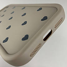 Чохол для Apple iPhone 11 чохол з високими бортами з сердечками на телефон айфон 11 коричневий q06e, фото 4