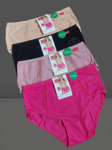 Труси плавки жіночі бавовна стрейч №3675 р.50 52 54 .Від 6шт по 48грн., фото 1