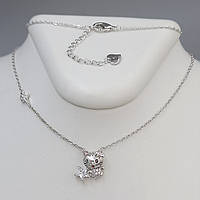 Ланцюжок FJ з емаллю та цирконами. Родій. Довжина: 41-45 см.