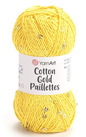 Cotton Gold Paillettes YarnArt-7106 жовтий