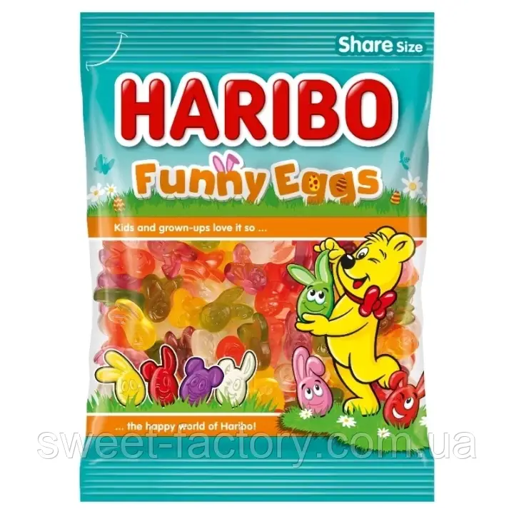 Желейні цукерки Haribo Funny Eggs 200g, фото 1