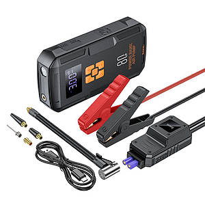 Автомобільний пускозарядний пристрій Hoco QS2 + Насос 8000mAh