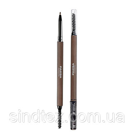 Механічний олівець для брів Parisa Cosmetics 312 Коричневий медіум, фото 1