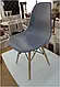 Стілець обідній пластиковий Тауер Вуд СДМ-Груп ніжки бук темно-сірий, фото 4