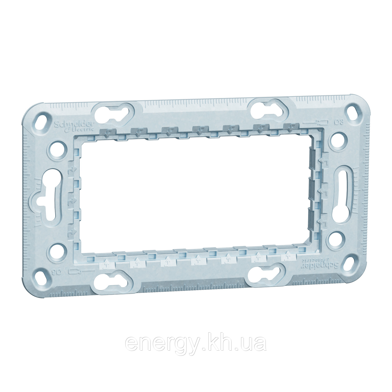 Супорт Zamak 4 модулі Unica New NU7104