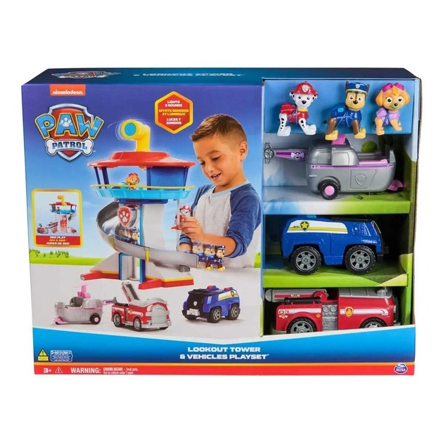 PAW Patrol Lookout Tower&Venicles Playset Оглядова вежа і транспортні засоби з фігурками щенячого патруля