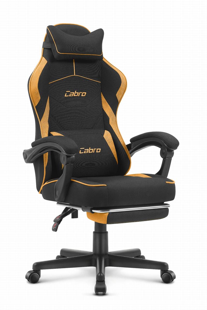 Крісло Cabro C502 Black-Orange тканина