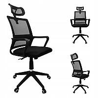 Крісло офісне Kontrast Manager Black тканина