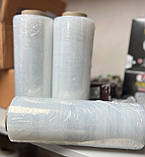 Стрейч прозорий половинка 20мкм*250мм 1,1кг-1,0кг нетто Стретч плівка пакувальна технічна ручна первинна сировина, фото 5