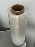 Стрейч прозорий половинка 20мкм*250мм 1,1кг-1,0кг нетто Стретч плівка пакувальна технічна ручна первинна сировина, фото 10