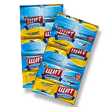 Пластини від комарів без запаху Щит для всієї родини 10 шт