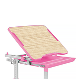 Комплект парта + стілець трансформери FunDesk Piccolino III Pink, фото 4