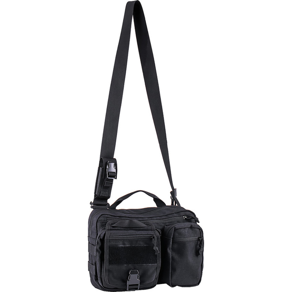 Тактична сумка крос-боді Nextorch TEX20T, 6.5 л, Cordura 1000D, водовідштовхувальна, плечова, з ручкою, чорна, для спорядження
