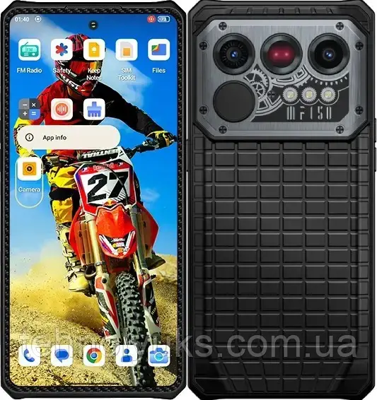 Смартфон OUKITEL IIIF150 Raptor 5G 16/512Gb Black, NFC, IP68, 50+64/32Мп, 6.78"AMOLED, Dimensity7050, 10000mAh, фото 1