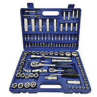Інструментальний набір GERRARD 108 од., у валізі, головки 1/4" і 1/2"