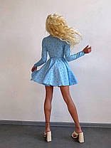 Красива жіноча сукня з пишною спідницею сонце квітковий принт Smb9338, фото 2