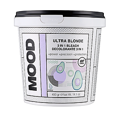 Пудра для знебарвлення на основі глини 3 в 1 Mood Ultrablonde 3In1 Lightener, 500 гр (402140500)