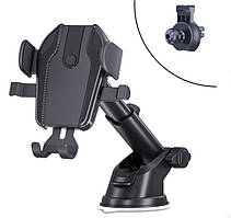 Автотримач для телефону затискач D28-5 телескоп,Black-Grey