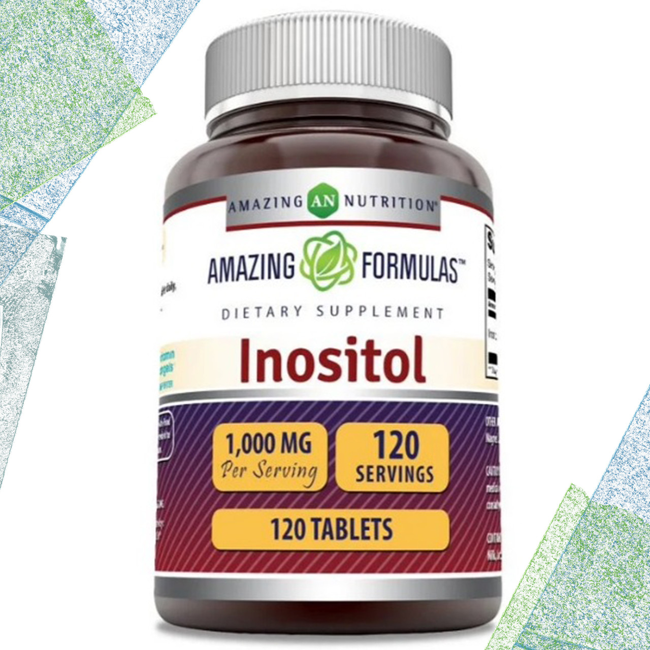 Інозитол Amazing Nutrition Inositol 1000 мг на порцію 120 таблеток