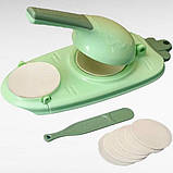Прес-форма для ліплення пельменів та вареників Зелена, фото 9