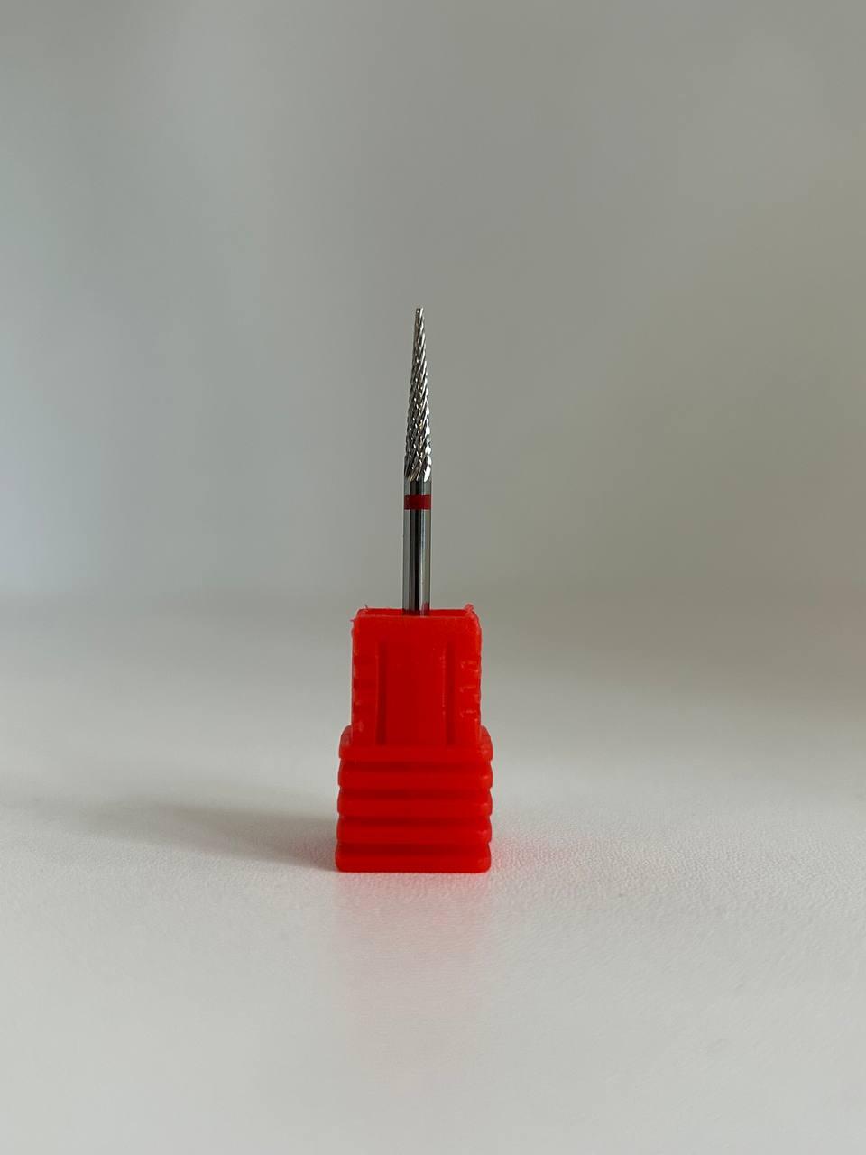 Насадка твердосплавна тонка голка червона