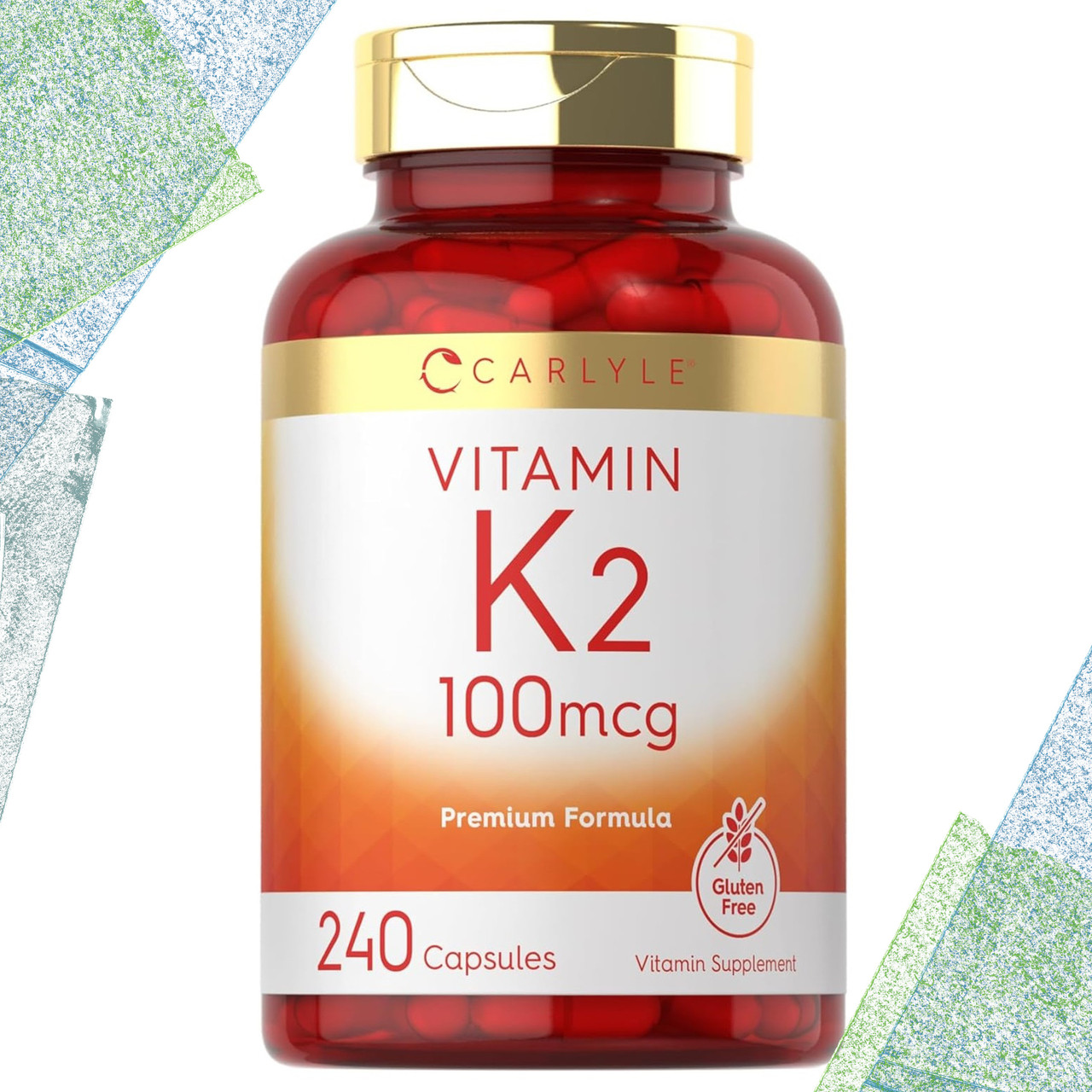 Вітамін К2 Carlyle Vitamin K-2 100 мкг 240 капсул