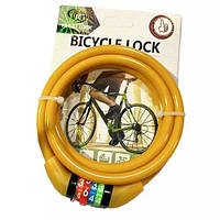 Кодовий велосипедний замок 427L (8*120 трос)