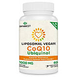 Коензим Besibest Liposomal Vegan CoQ10 Ubiquinol 1000 мг 60 вегетаріанських гелевих капсул, фото 3