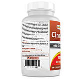 Best Naturals Cinnamon with Chromium 1000 мг (Кориця + Хром) 180 капсул, фото 4