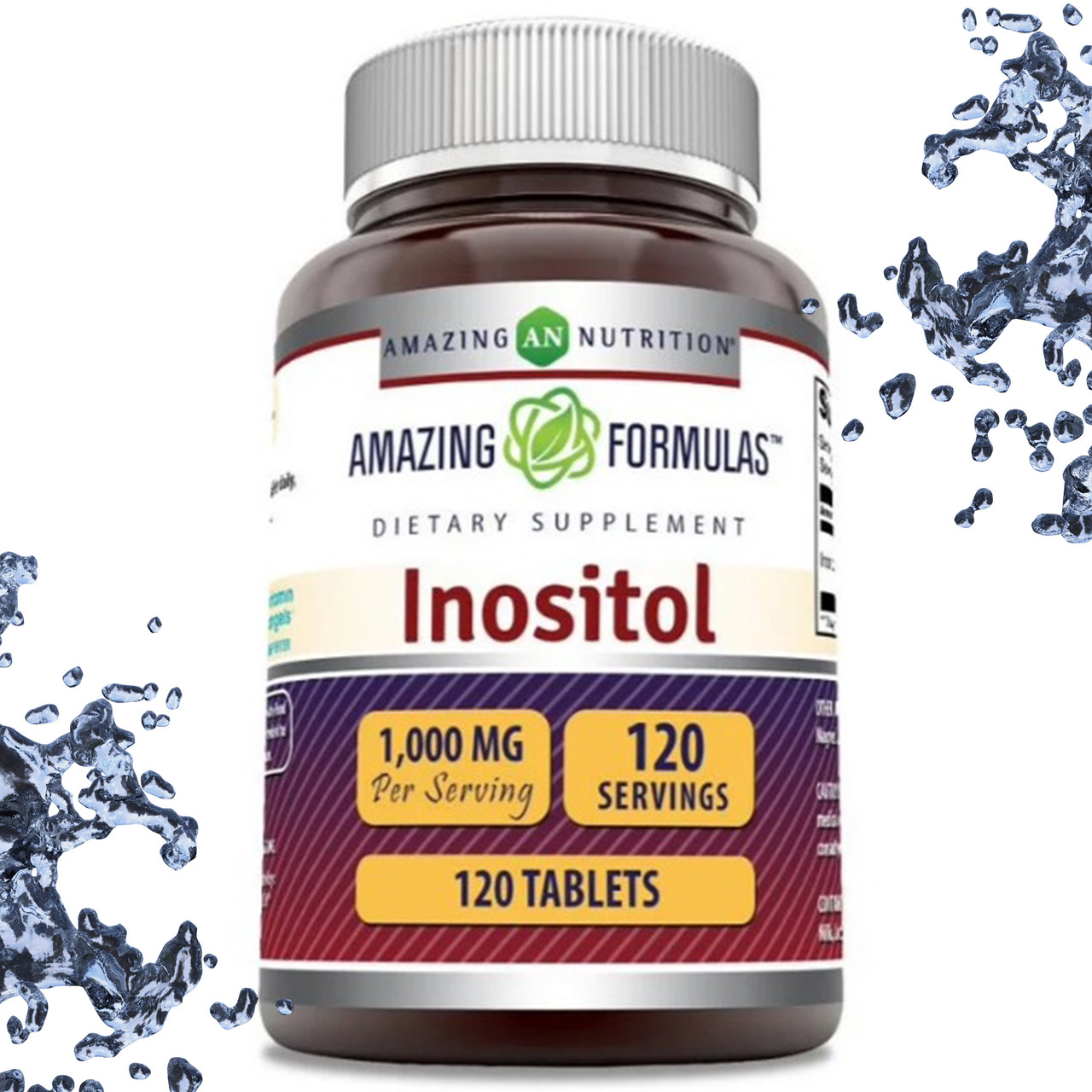Інозитол Amazing Nutrition Inositol 1000 мг на порцію 120 таблеток