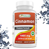 Best Naturals Cinnamon with Chromium 1000 мг (Кориця + Хром) 180 капсул