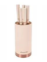 Набір ножів 6 предметів Kamille KM-7630 з неіржавкої сталі з підставкою, фото 3