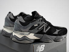 Кросівки унісекс New Balance 9060 Black чорні з сірим, фото 4