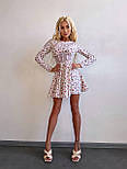 Коротке плаття з корсетним верхом і спідницею у квітковий принт (р. 42, 44) 66035959, фото 7